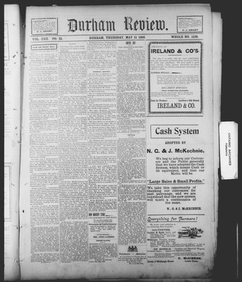 Durham Review (1897), 31 May 1900