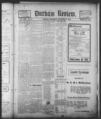 Durham Review (1897), 8 Nov 1900