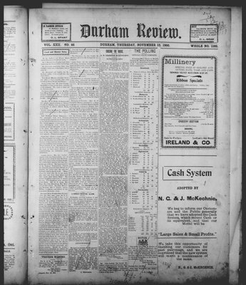 Durham Review (1897), 15 Nov 1900