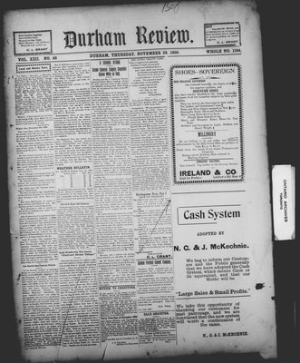 Durham Review (1897), 29 Nov 1900