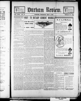 Durham Review (1897), 2 May 1901