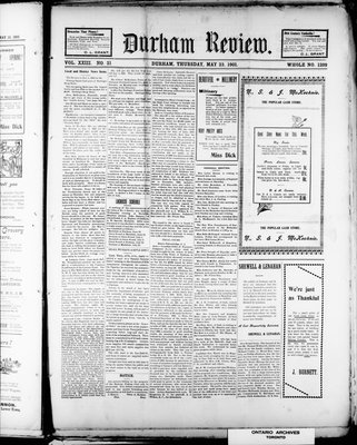 Durham Review (1897), 23 May 1901