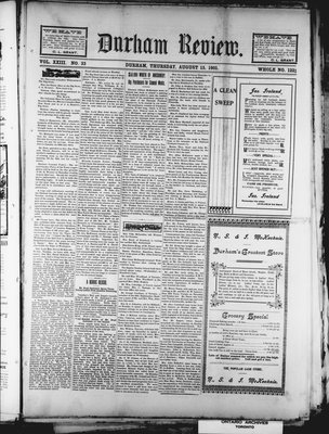 Durham Review (1897), 15 Aug 1901