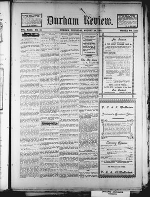 Durham Review (1897), 29 Aug 1901