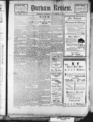 Durham Review (1897), 14 Nov 1901