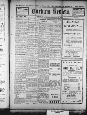 Durham Review (1897), 30 Jan 1902