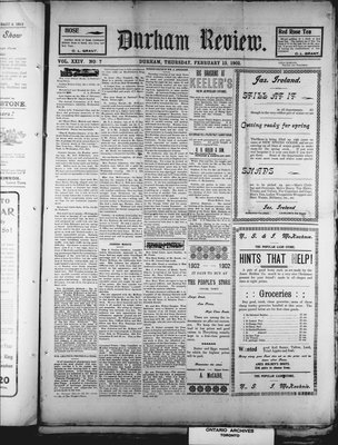 Durham Review (1897), 13 Feb 1902