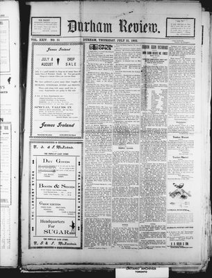 Durham Review (1897), 31 Jul 1902