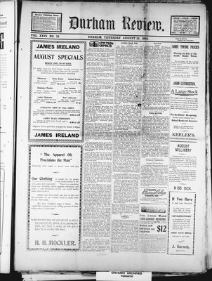 Durham Review (1897), 18 Aug 1904