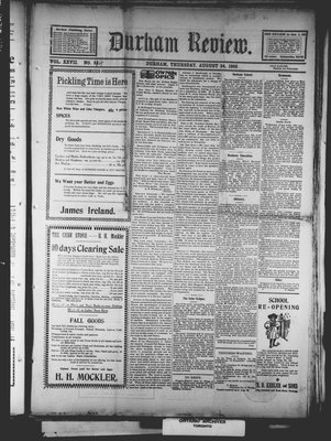 Durham Review (1897), 24 Aug 1905