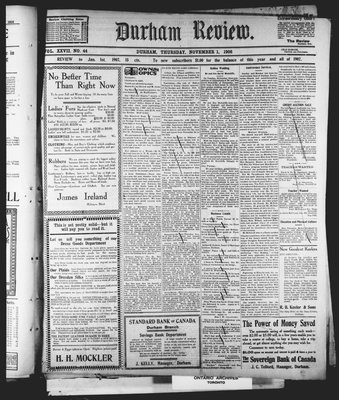 Durham Review (1897), 1 Nov 1906