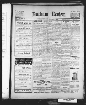 Durham Review (1897), 1 Aug 1908