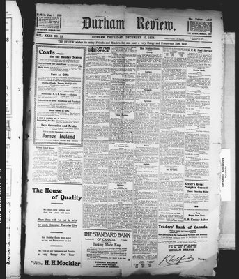 Durham Review (1897), 31 Dec 1908