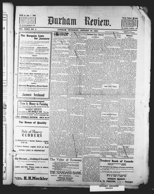 Durham Review (1897), 28 Jan 1909