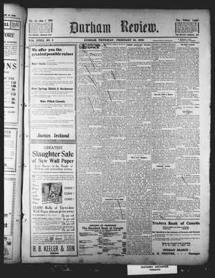 Durham Review (1897), 25 Feb 1909