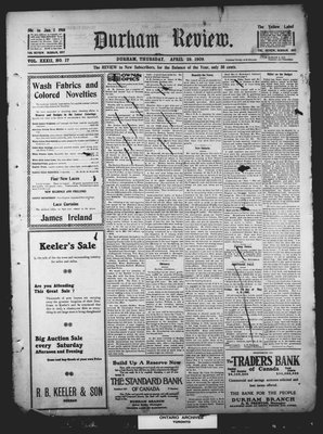 Durham Review (1897), 29 Apr 1909