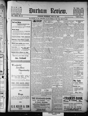 Durham Review (1897), 29 Jul 1909