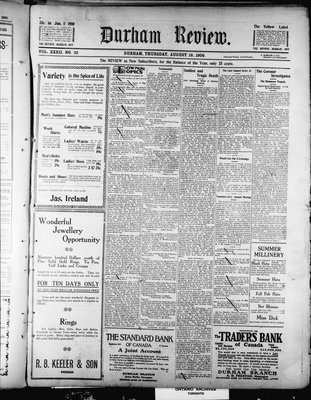 Durham Review (1897), 19 Aug 1909