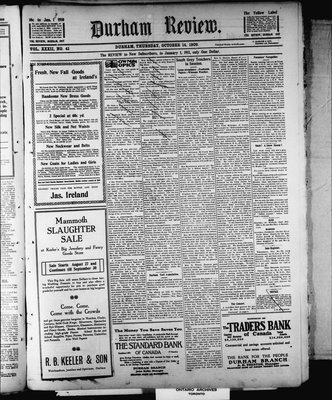 Durham Review (1897), 14 Oct 1909