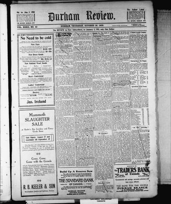 Durham Review (1897), 28 Oct 1909