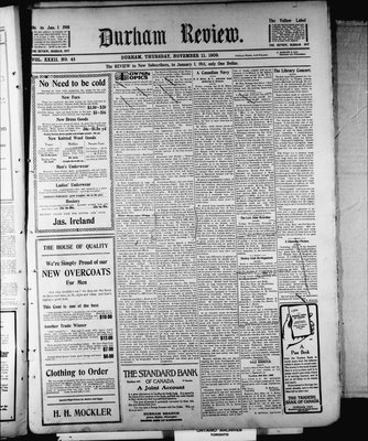 Durham Review (1897), 11 Nov 1909