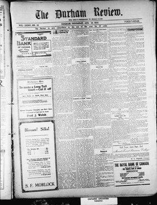 Durham Review (1897), 14 Aug 1913