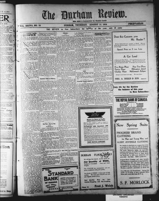 Durham Review (1897), 13 Aug 1914