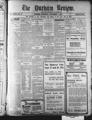 Durham Review (1897), 3 Sep 1914