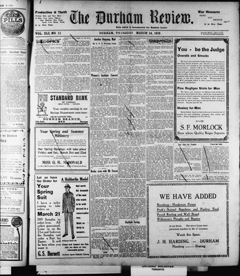 Durham Review (1897), 14 Mar 1918