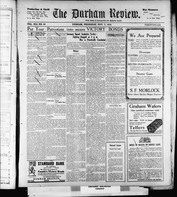 Durham Review (1897), 7 Nov 1918