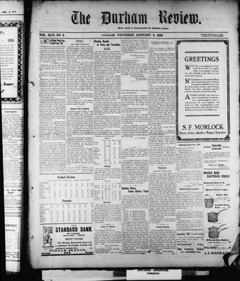 Durham Review (1897), 9 Jan 1919