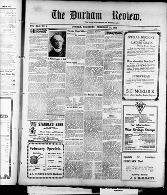 Durham Review (1897), 20 Feb 1919