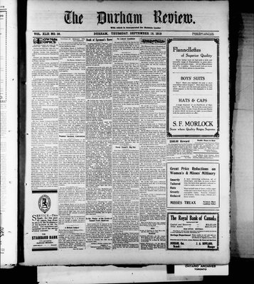 Durham Review (1897), 18 Sep 1919