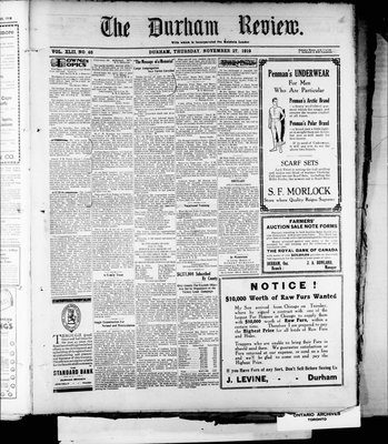 Durham Review (1897), 27 Nov 1919