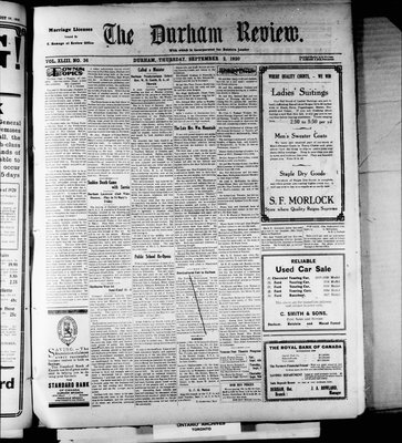 Durham Review (1897), 2 Sep 1920