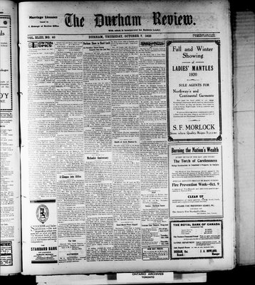 Durham Review (1897), 7 Oct 1920