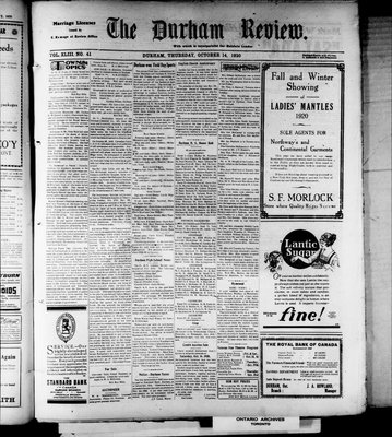 Durham Review (1897), 14 Oct 1920