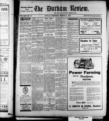 Durham Review (1897), 31 Mar 1921