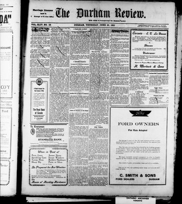 Durham Review (1897), 30 Jun 1921