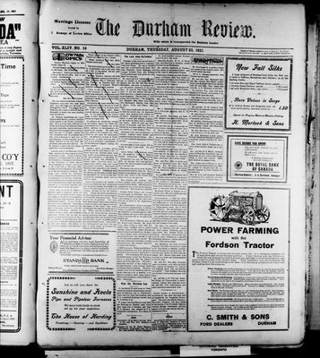 Durham Review (1897), 25 Aug 1921