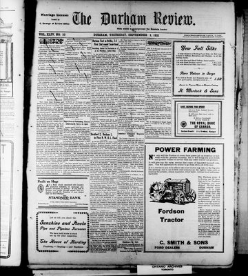 Durham Review (1897), 1 Sep 1921