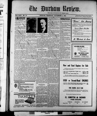 Durham Review (1897), 3 Nov 1921