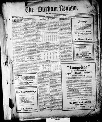 Durham Review (1897), 5 Jan 1922