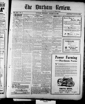 Durham Review (1897), 26 Jan 1922