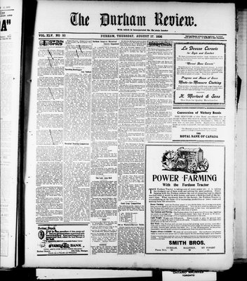 Durham Review (1897), 17 Aug 1922