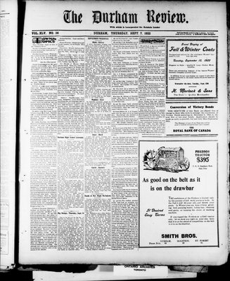 Durham Review (1897), 7 Sep 1922