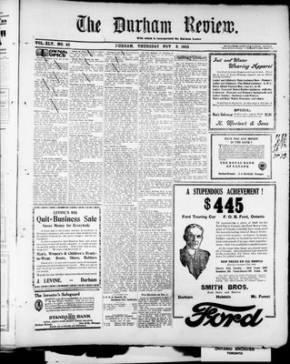 Durham Review (1897), 9 Nov 1922