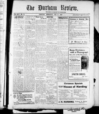 Durham Review (1897), 21 Dec 1922