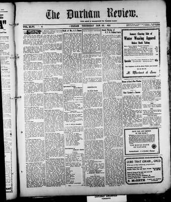 Durham Review (1897), 25 Jan 1923