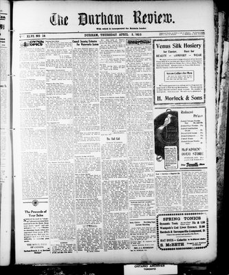 Durham Review (1897), 5 Apr 1923